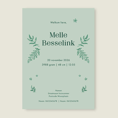 Sample Oh Little Deer Green - Story of July