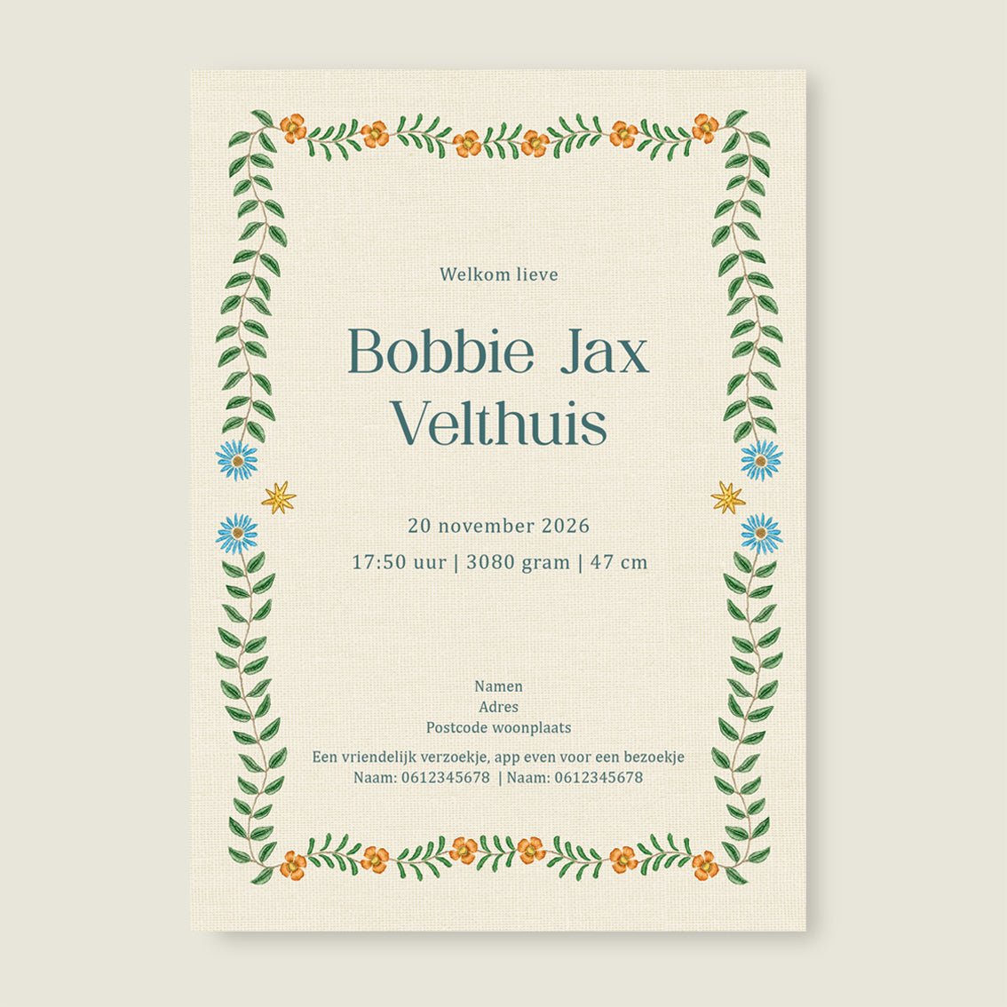 Sample Sleep Tight Khaki - Story of July