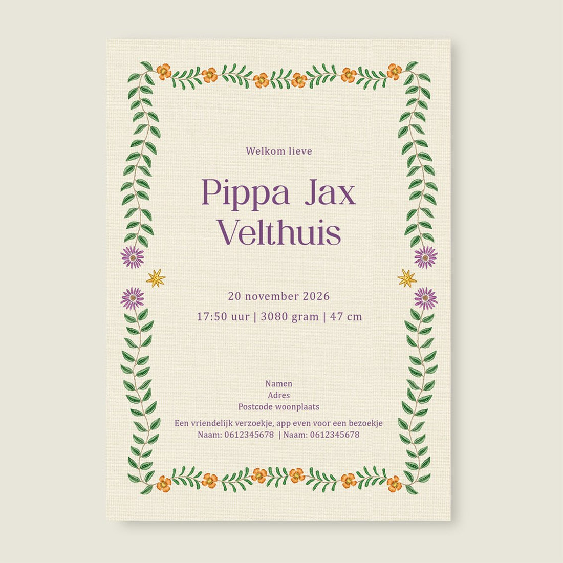 Sample Sleep Tight Paars - Story of July