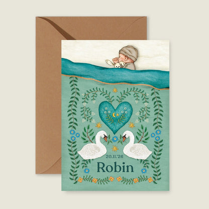 Sample Sleep Tight Swan Green - Story of July