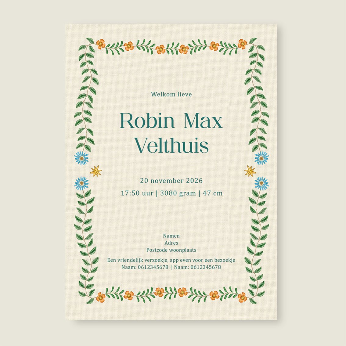 Sample Sleep Tight Swan Green - Story of July