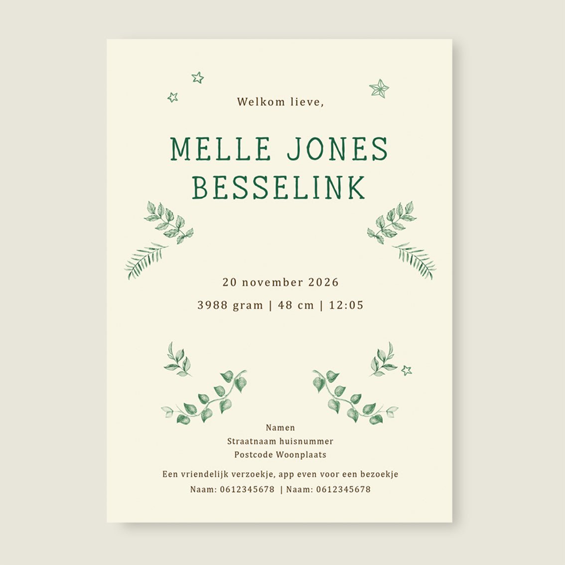 Sample Sleeping Fox Green - Story of July