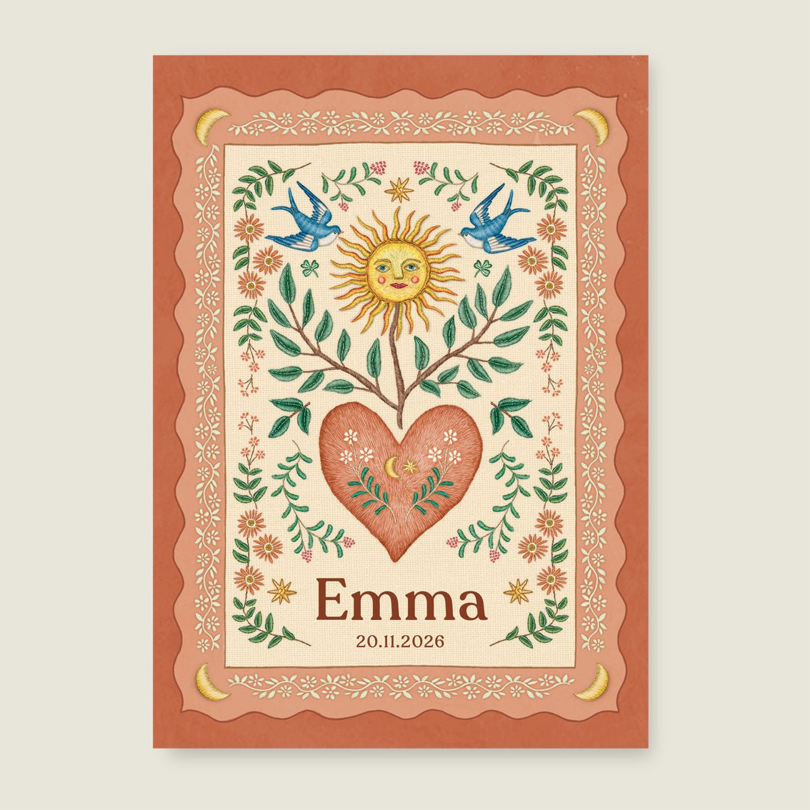 Sample Sparrow Birds Terra - Story of July