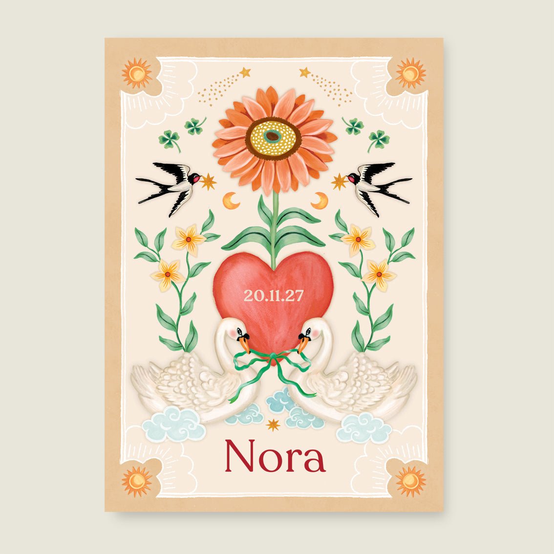 Sample Swan And Sparrows - Story of July