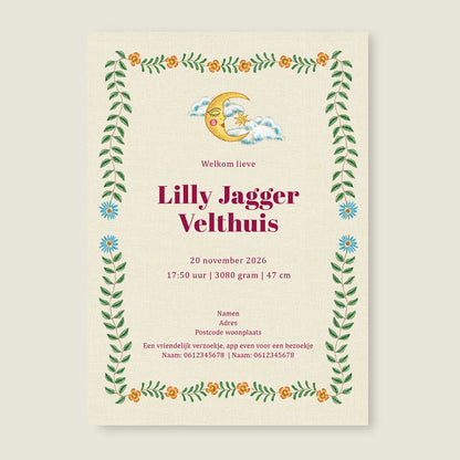 Sample Swan Rose Offwhite - Story of July