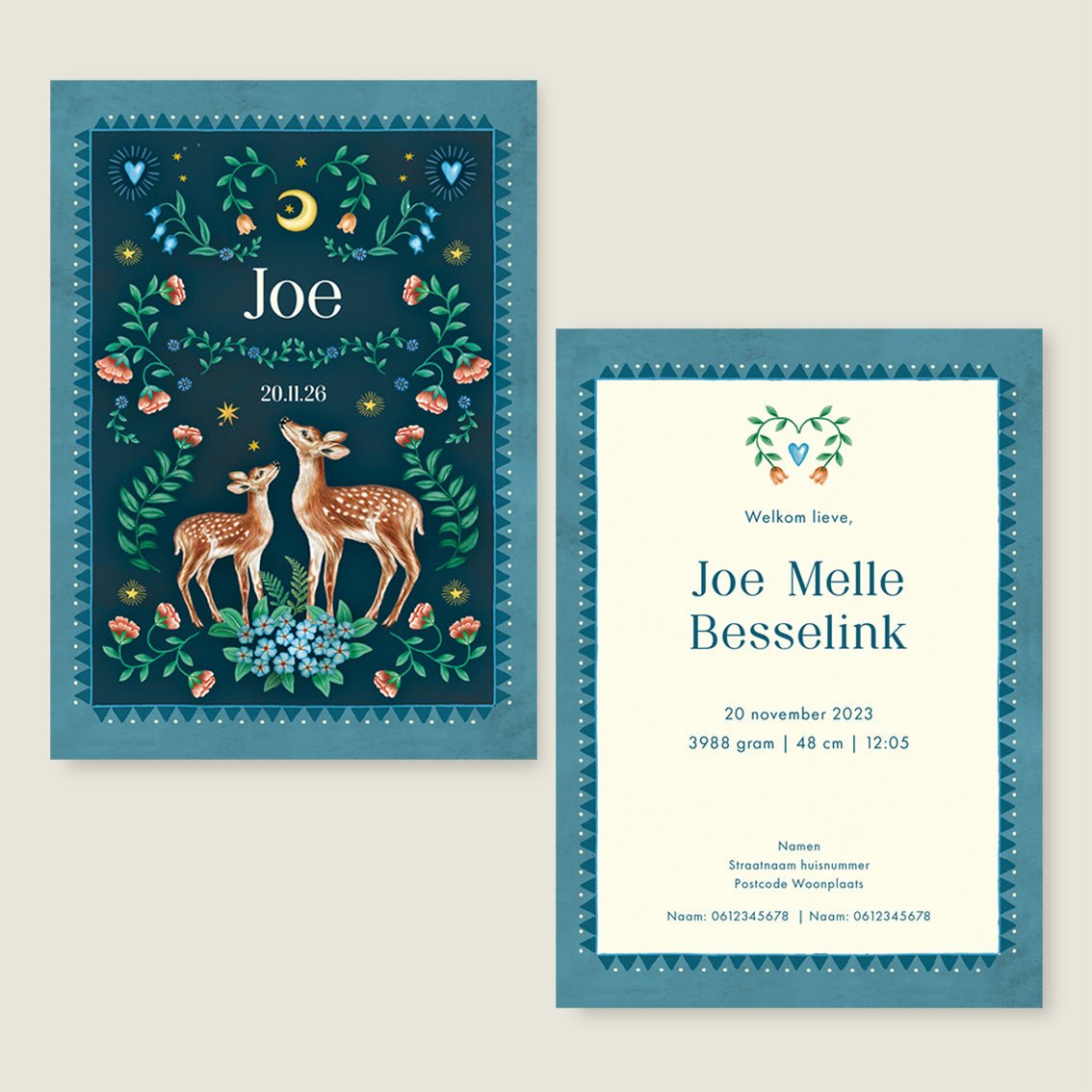 Sample Two Dear Moonlight Blue - Story of July