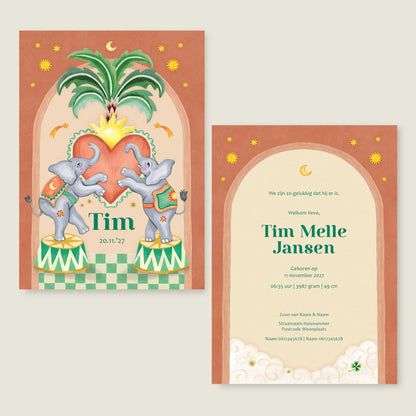 Sample Two Happy Elephants - Story of July