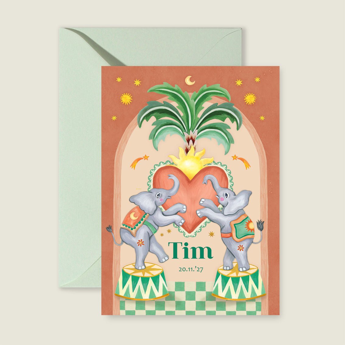 Sample Two Happy Elephants - Story of July