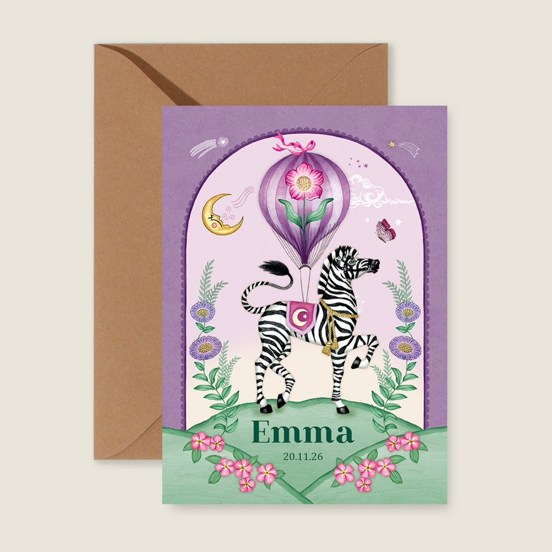 Sample Zebra Moon Paars - Story of July