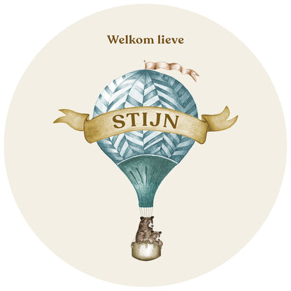 Tuinbord Bear Balloon Blue - Story of July