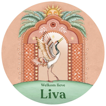 Tuinbord Crane Bird Terra - Story of July