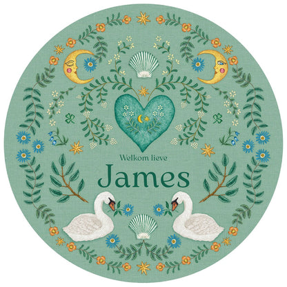 Tuinbord Embroider Swan Green - Story of July