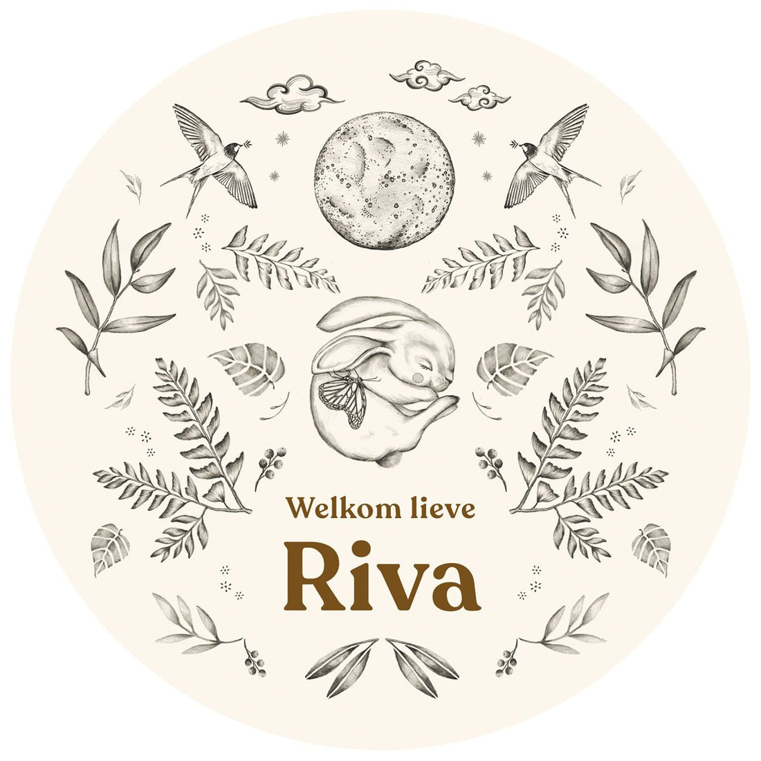 Tuinbord Little Rabbit - Story of July