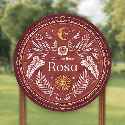 Tuinbord Moonchild Red - Story of July