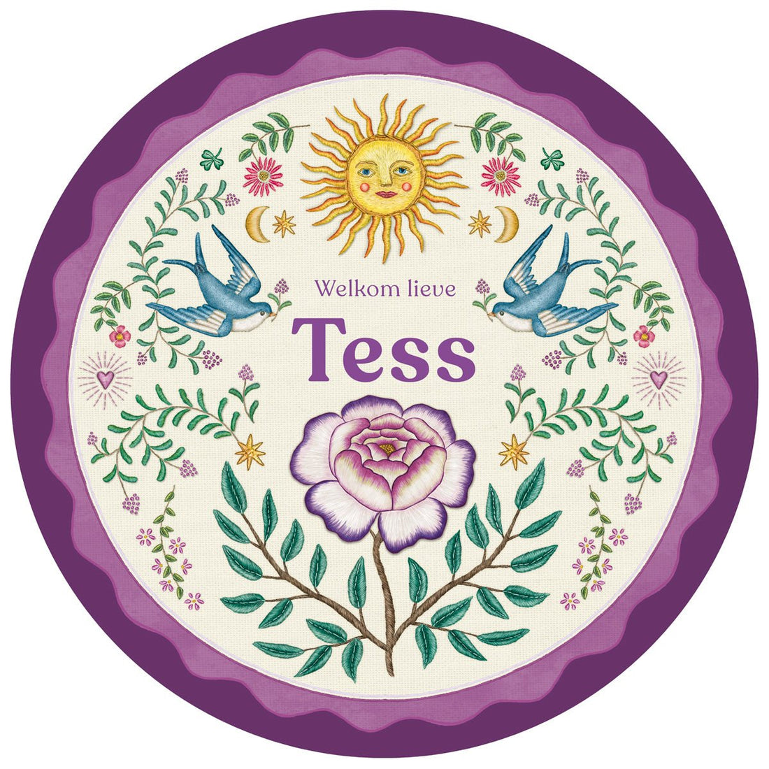 Tuinbord Sparrowbirds - Story of July