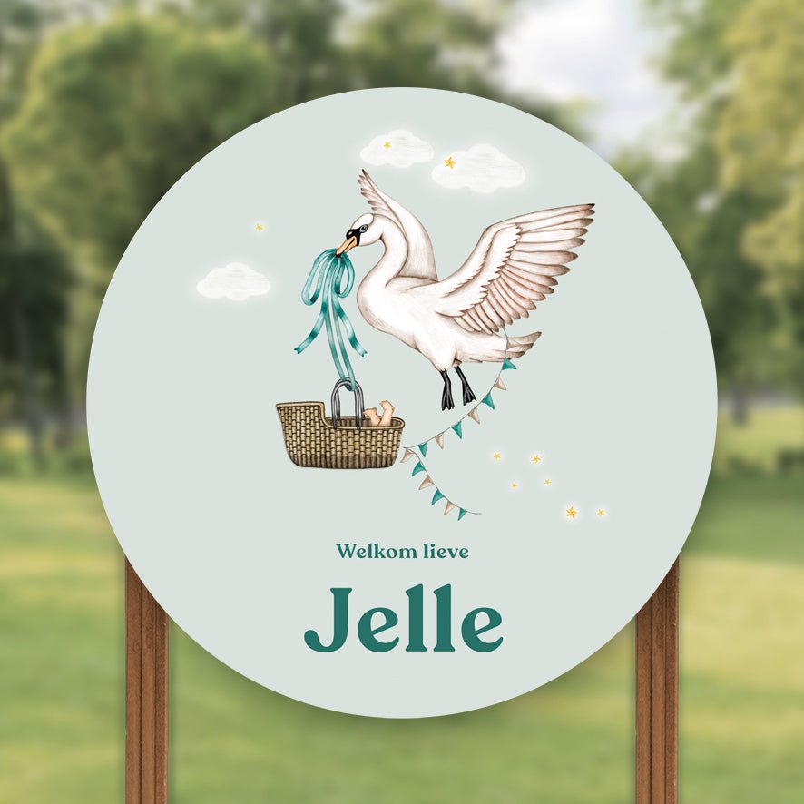 Tuinbord Swan Basket Green - Story of July