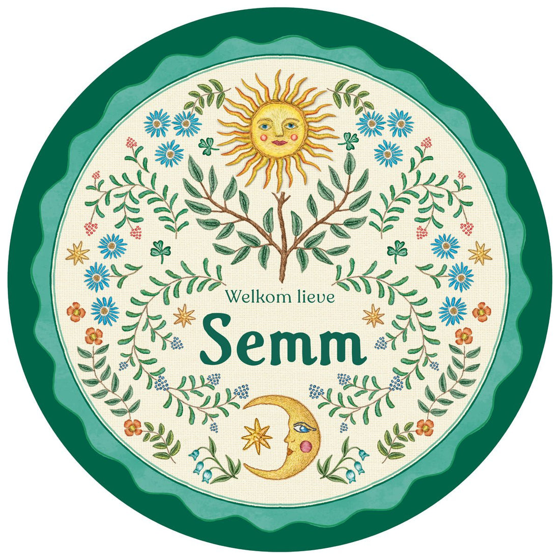 Tuinbord Under The Sun Green - Story of July