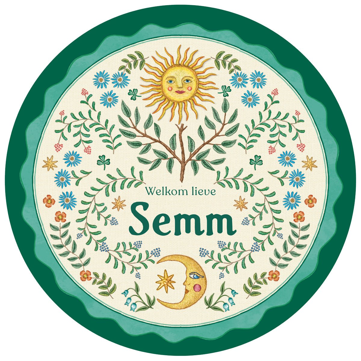 Tuinbord Under The Sun Green - Story of July