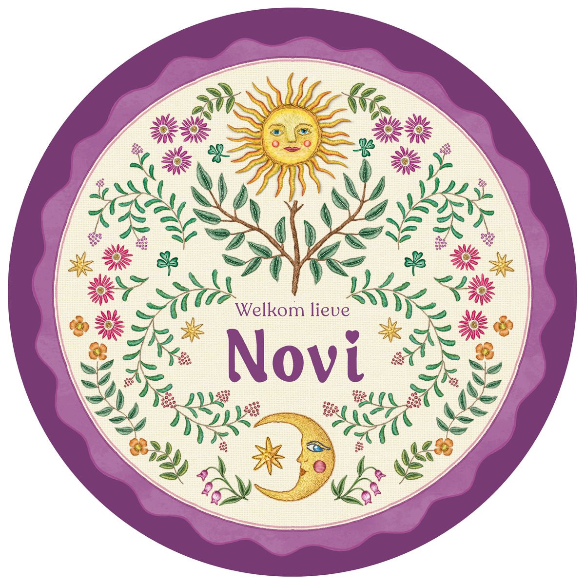 Tuinbord Under The Sun Purple - Story of July