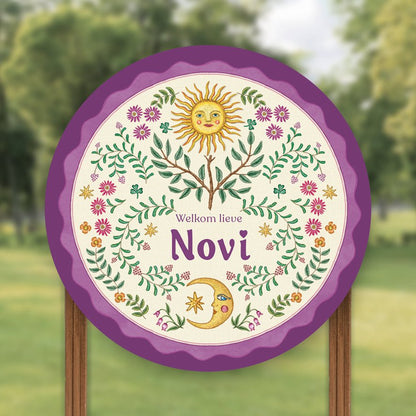 Tuinbord Under The Sun Purple - Story of July