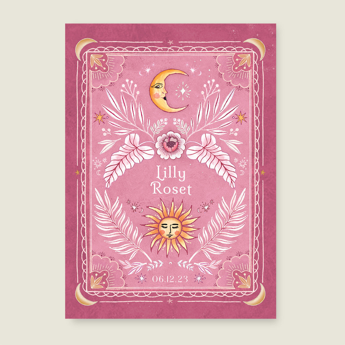 Print Moonchild pink