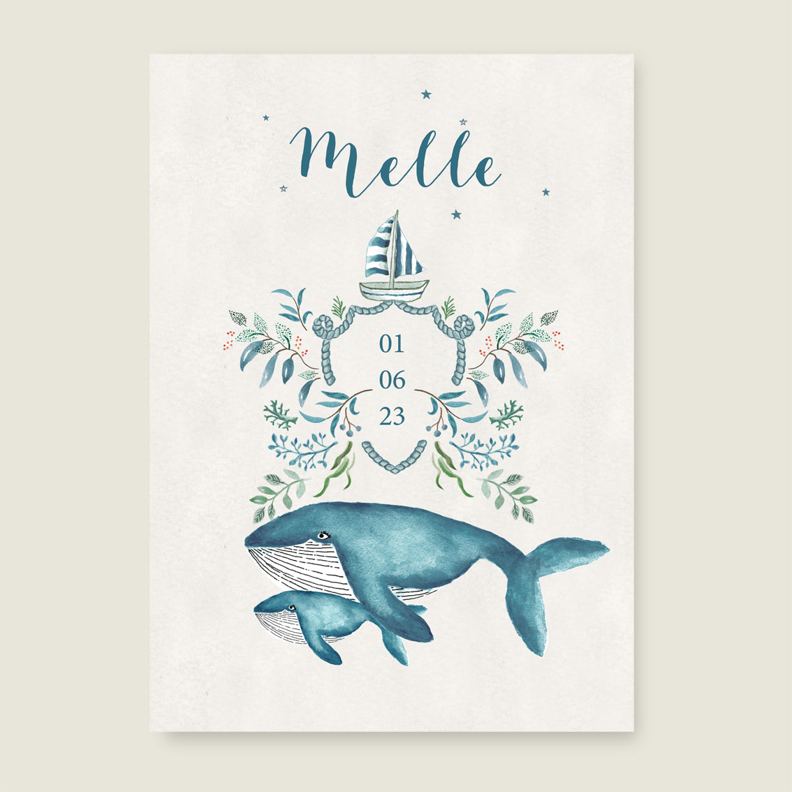 Print The Blue Whale