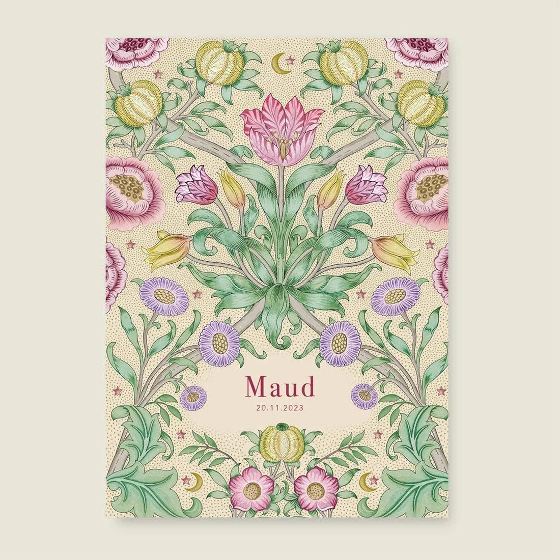 Geboortekaartje Blooming Flowers Pink - Story of July