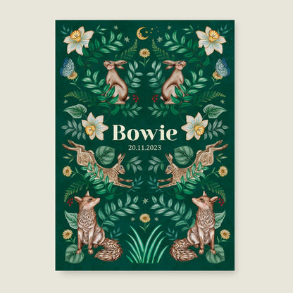 Geboortekaartje Bosdieren - Story of July