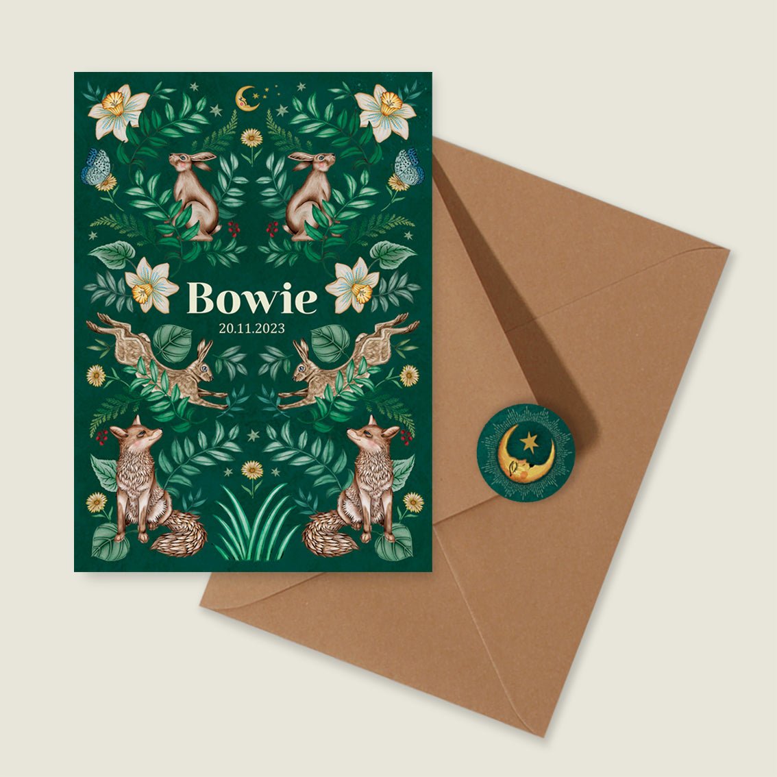 Geboortekaartje Bosdieren - Story of July