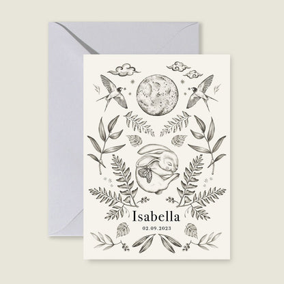 Geboortekaartje Little Rabbit - Story of July