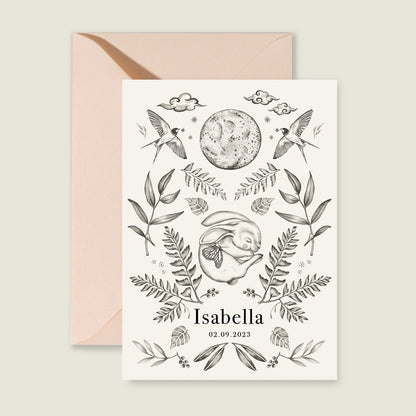 Geboortekaartje Little Rabbit - Story of July