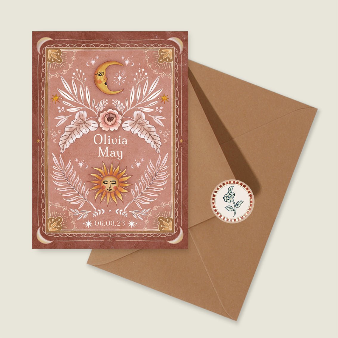 Geboortekaartje Moonchild Terra - Story of July