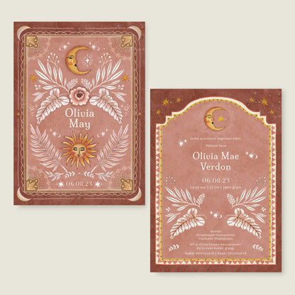 Geboortekaartje Moonchild Terra - Story of July