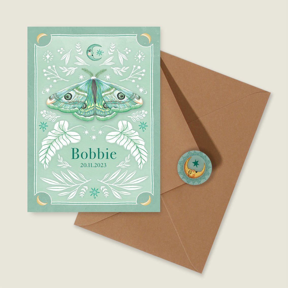 Geboortekaartje Nightingtales Green - Story of July