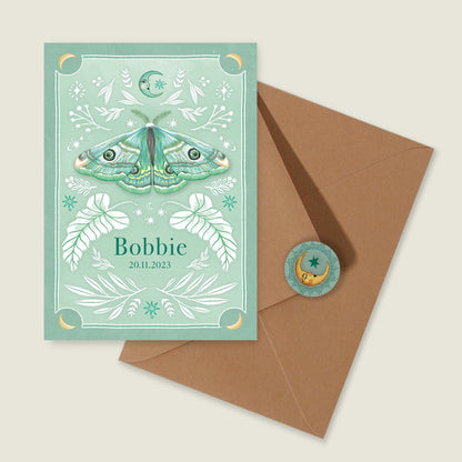 Geboortekaartje Nightingtales Green - Story of July