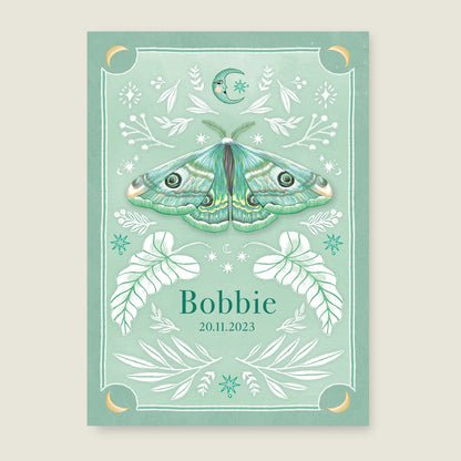 Geboortekaartje Nightingtales Green - Story of July