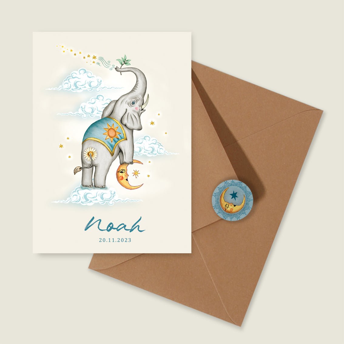 Geboortekaartje Olli - Story of July