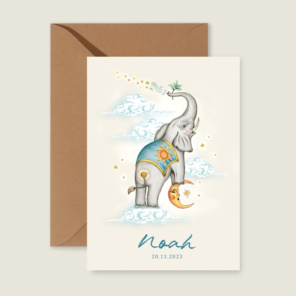 Geboortekaartje Olli - Story of July