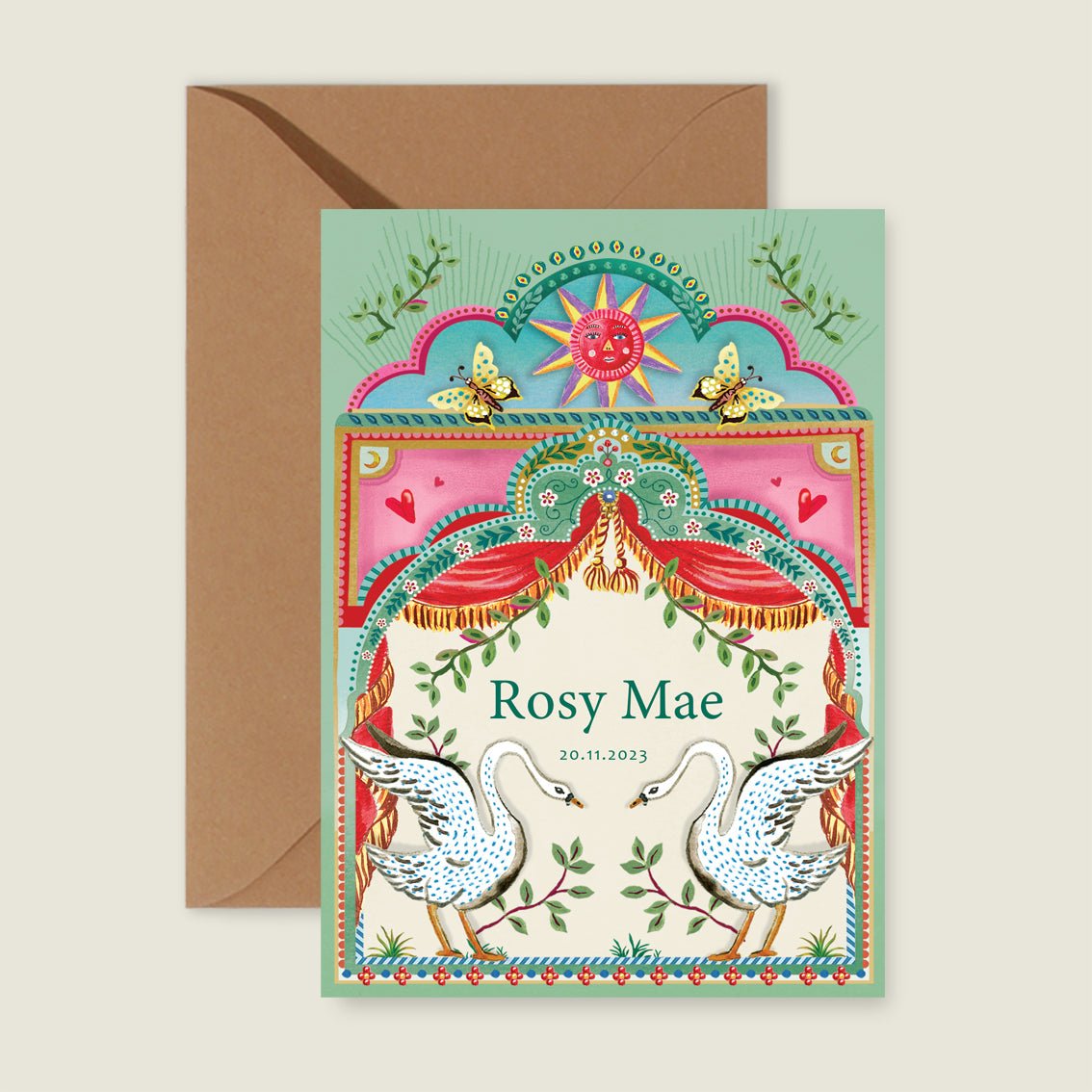 Geboortekaartje The Dancing Swan - Story of July