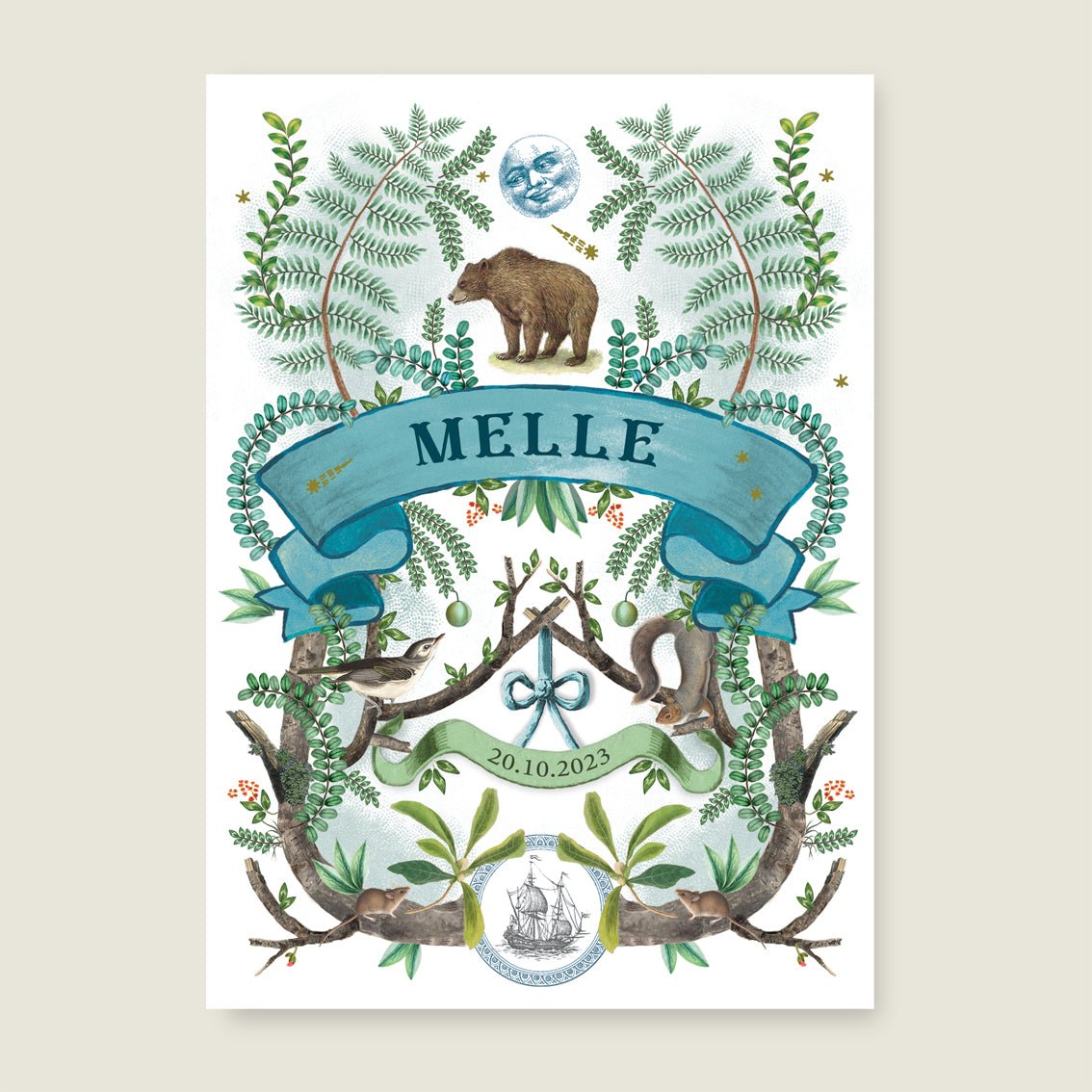 Geboortekaartje The Forest - Story of July