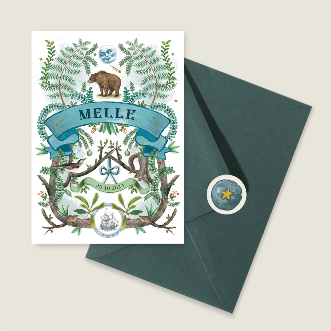 Geboortekaartje The Forest - Story of July