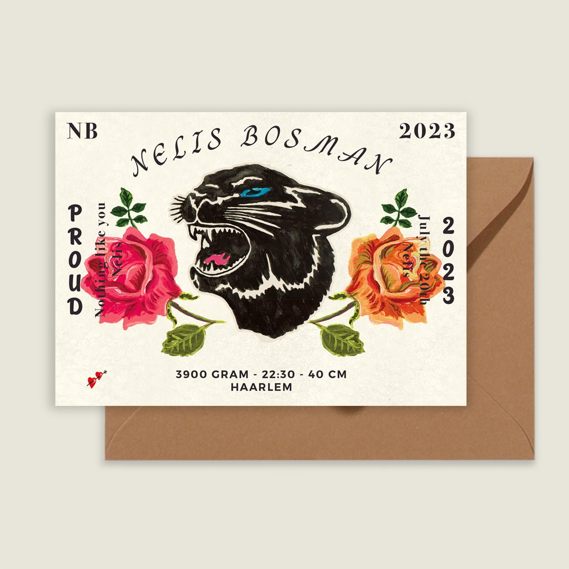 Geboortekaartje The Panther - Story of July