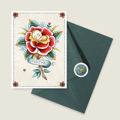 Geboortekaartje Wild Rose - Story of July