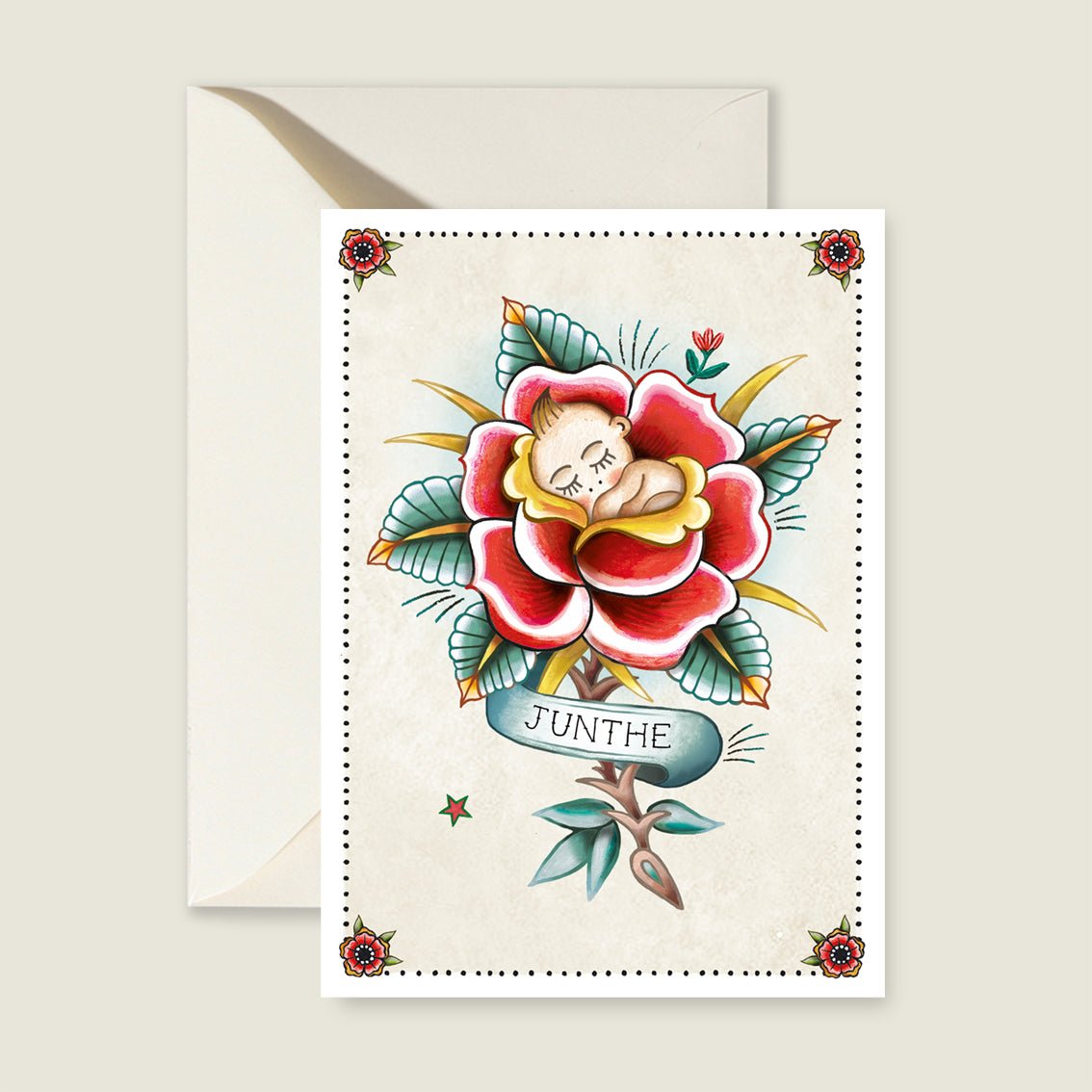 Geboortekaartje Wild Rose - Story of July