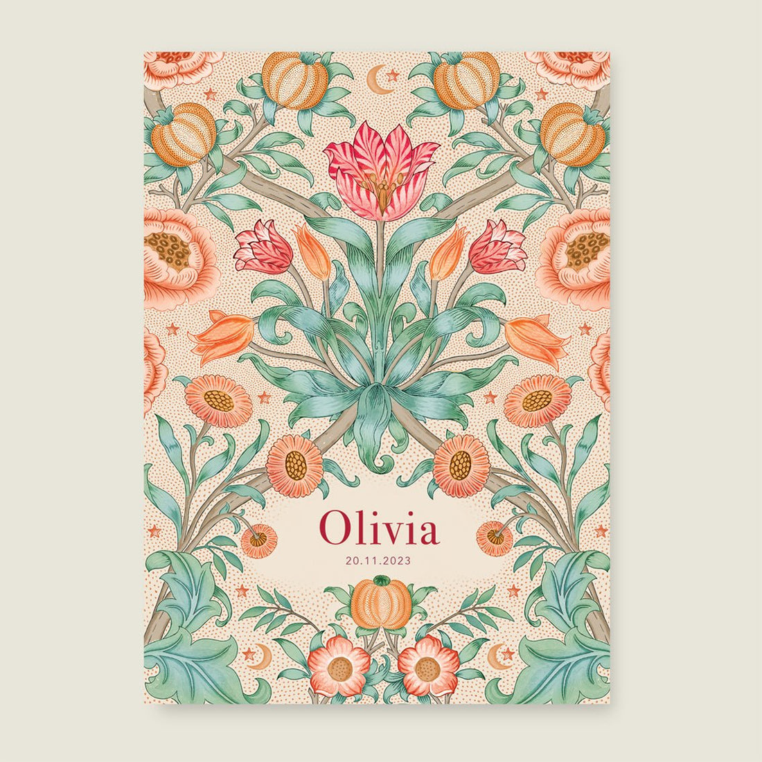 Print Blooming Flowers Red - Story of July