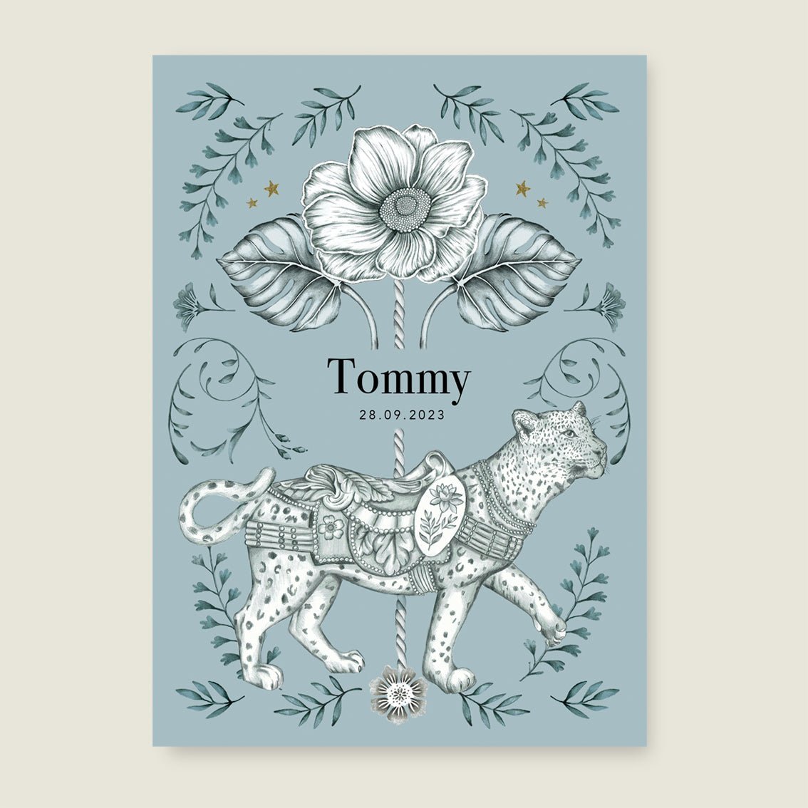 Print Go Panther Blue - Story of July