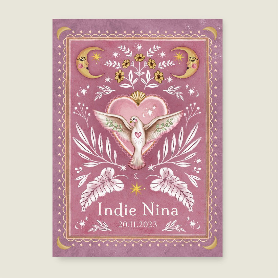 Print Love Dove Lila - Story of July