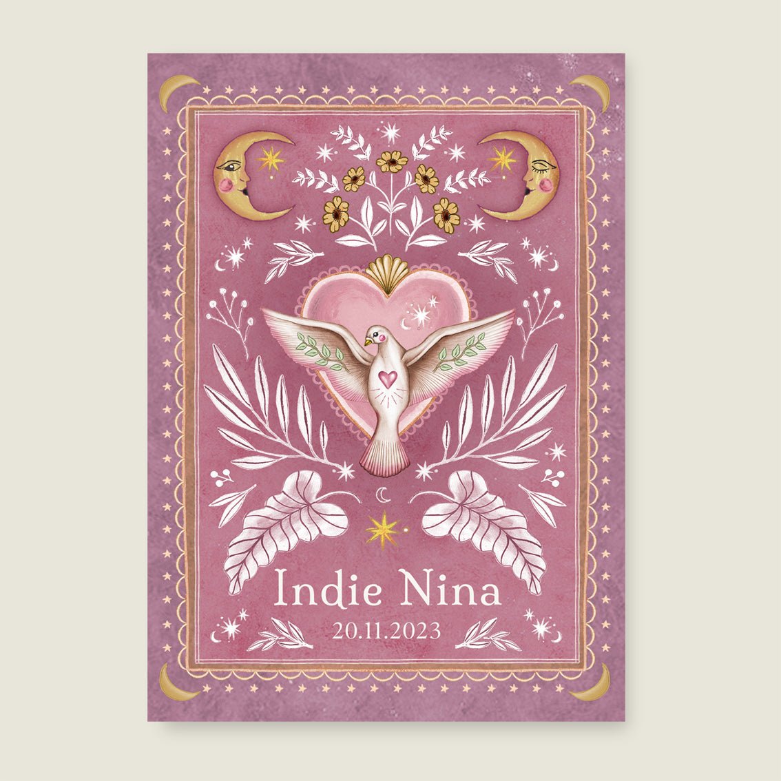 Print Love Dove Lila - Story of July