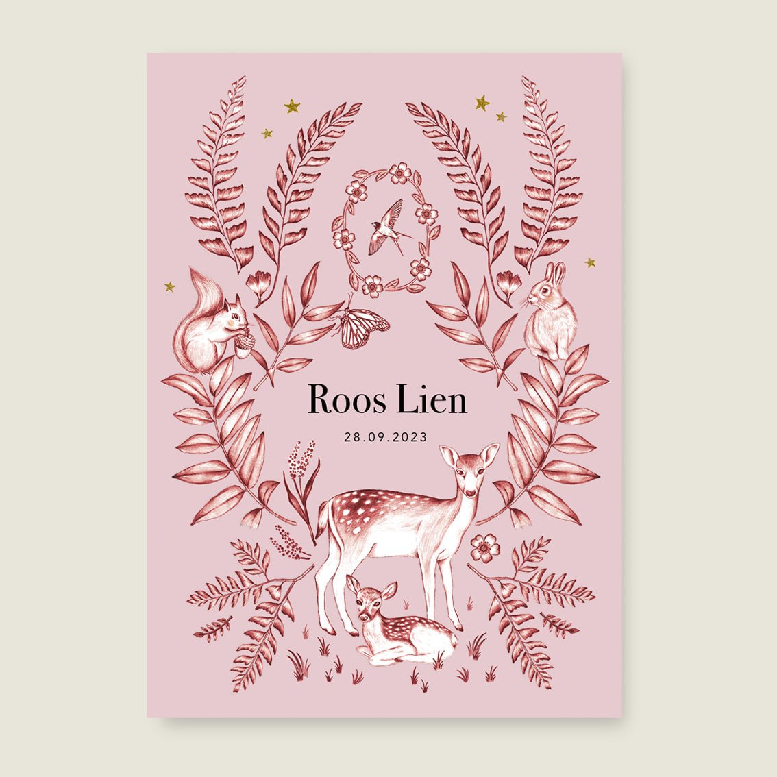 Print Oh Deer Pink - Story of July