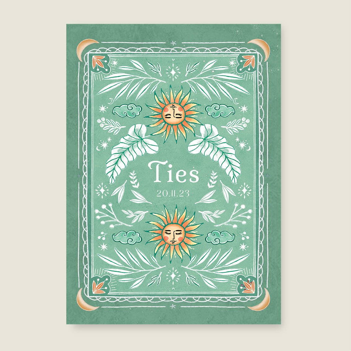 Print Sunshine Green - Story of July